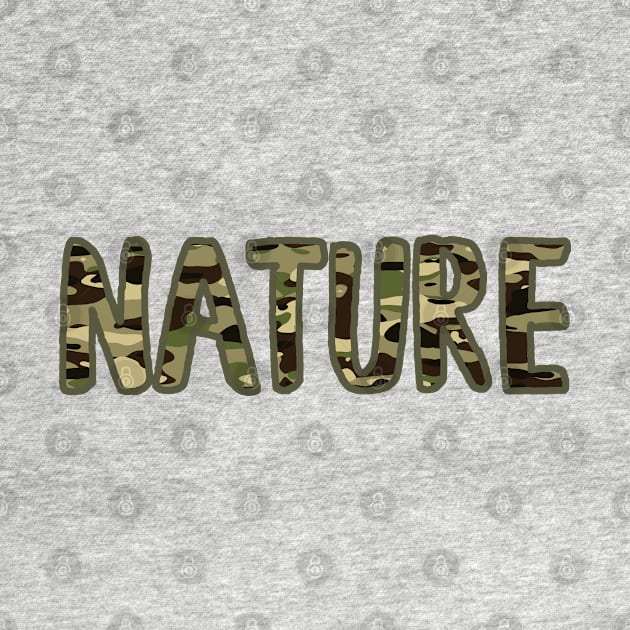 Camouflage Nature Typo by Destroyed-Pixel